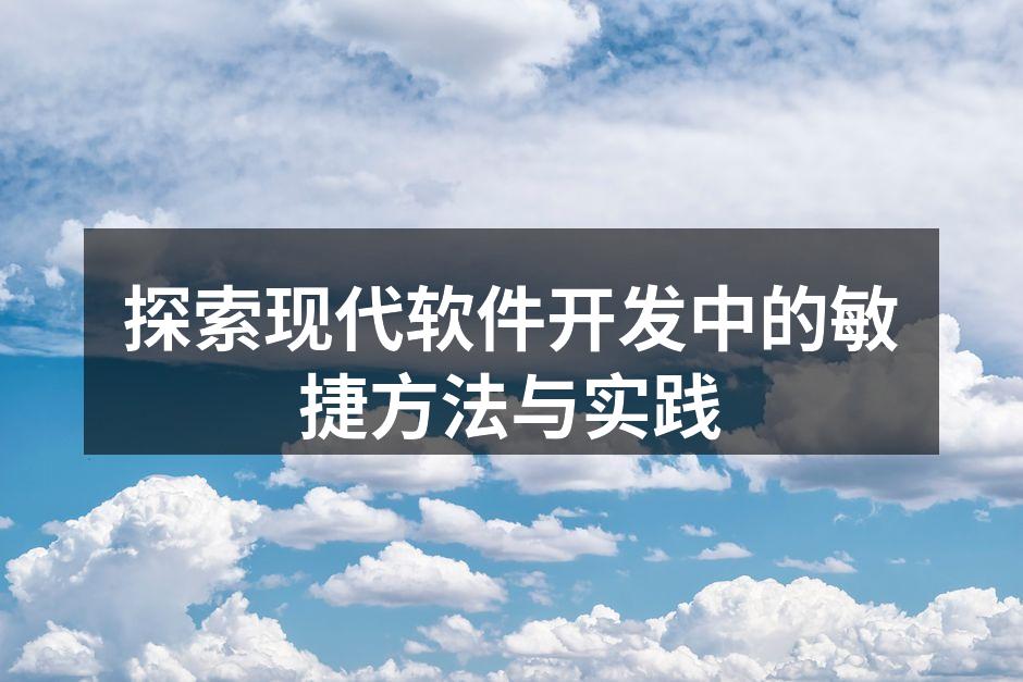 敏捷开发团队协作