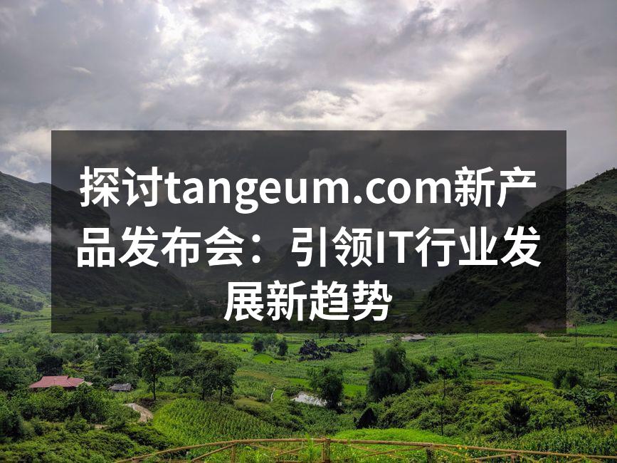 tangeum产品发布会现场